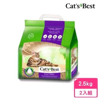 【CAT’S BEST 凱優】凝結木屑砂《紫標》(長毛貓用)5L/2.5kg(3包組)