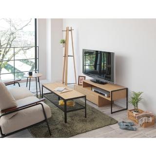 【日本 ICHIBA】ICHIBA 日系工業風橡木多用途桌几(茶几/穿鞋椅/收納桌/日本家具)