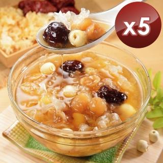 【ichicken 艾其肯】冰糖桂圓紅棗銀耳蓮子湯(冰糖四寶x5入組)