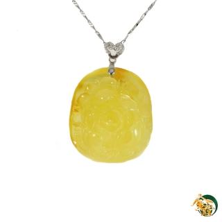 【金玉滿堂】天然紅皮蜜蠟花件