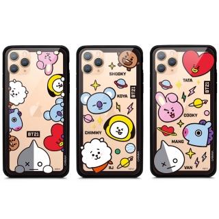 【GARMMA】宇宙明星BT21 iPhone 11 Pro Max 四角防撞玻璃殼