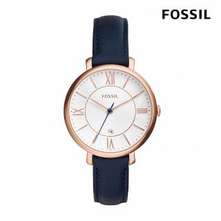 【FOSSIL】Jacqueline 系列賈姬風尚經典皮革手錶(均一價 6款任選)