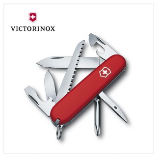 【VICTORINOX 瑞士維氏】Hiker13用瑞士刀/紅(1.4613)