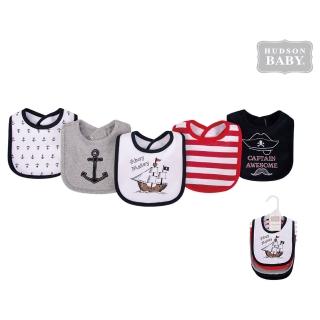 【Luvable Friends】嬰幼兒雙層吸水口水巾圍兜5入組_航海王(LF52062)