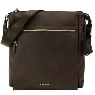 【TUMI】VOYAGEUR CANTON尼龍輕便斜背包(水貂灰)