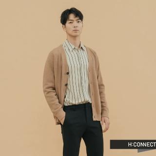【H:CONNECT】韓國品牌 男裝 -V領排扣口袋外套(棕色)