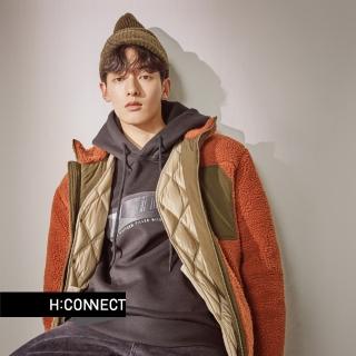 【H:CONNECT】韓國品牌 男裝 -立領造型夾克外套(棕色)