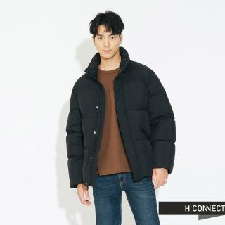 【H:CONNECT】韓國品牌 男裝 -立領保暖羽絨外套(黑色)