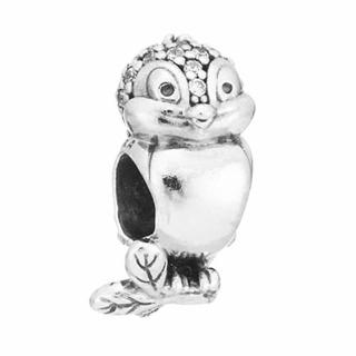 【PANDORA 潘朵拉】迪士尼聯名系列白雪公主的小麻雀鋯石純銀墜飾串珠(797166CZ)