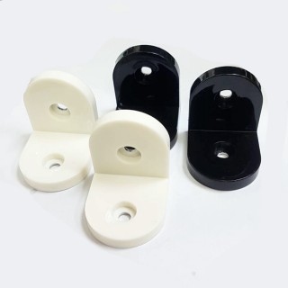 D31R 2入裝 塑膠蓋半圓小角組52X52 mm 鐵片 白鐵 不銹鋼(寬型內角鐵 L型固定片 不鏽鋼小角 搗擺用角鐵)