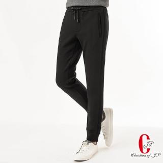 【JYI PIN 極品名店】經典純棉休閒束口褲_黑(NW801-88)