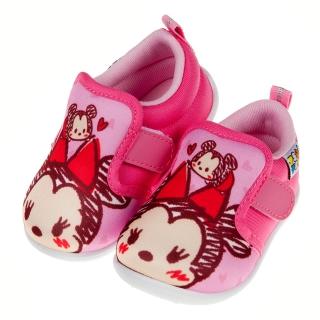 【布布童鞋】Disney迪士尼塗鴉Q米妮桃色寶寶休閒鞋(D9V811H)