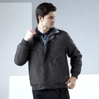 【Emilio Valentino 范倫鐵諾】時尚休閒毛裡保暖防風外套_鐵灰色(15-8K1951)