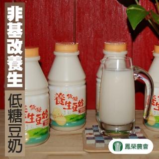 【鳳榮農會】非基改低糖豆奶-200cc-罐-6罐收縮膜(4組24罐 一箱入)