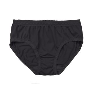 【Lofan 露蒂芬】舒柔小蕾絲邊中腰三角小褲-黑(SE1108-BLK)