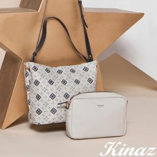 【KINAZ】LOGO肩背斜背水桶子母包-氣泡蘭姆-女生慶典系列