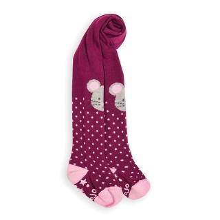 【JoJo Maman BeBe】嬰幼兒/小童內搭褲襪/保暖襪_膝蓋小灰鼠(JJE4913)