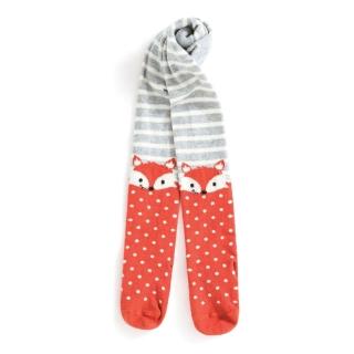 【JoJo Maman BeBe】嬰幼兒/小童內搭褲襪/保暖襪_膝蓋俏狐狸(JJD8704)