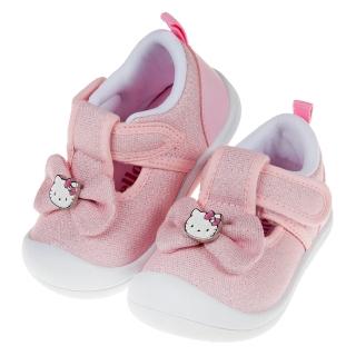 【布布童鞋】HelloKItty凱蒂貓亮線蝴蝶結粉色寶寶休閒鞋(C9U844G)