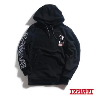 【IZZVATI】顛倒世界帽T-黑(品牌手繪帽T)