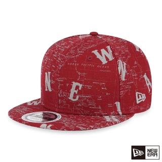 【NEW ERA】9FIFTY 950 反光地圖帽 棒球帽(紅)