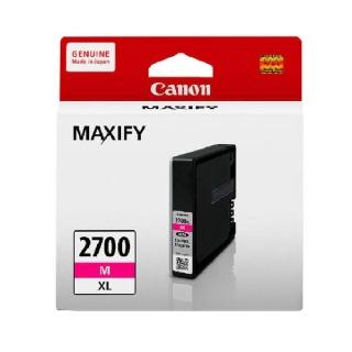 【Canon】PGI-2700XL M 原廠紅色高容量墨水匣(適用機型 IB4070/MB5070)