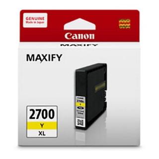 【Canon】PGI-2700XL Y 原廠黃色高容量墨水匣(適用機型 IB4070/MB5070)