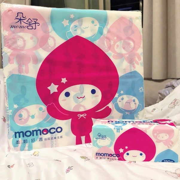 可愛爆擊！朵舒 momoco心情總動員衛生紙 全新包裝開箱✨