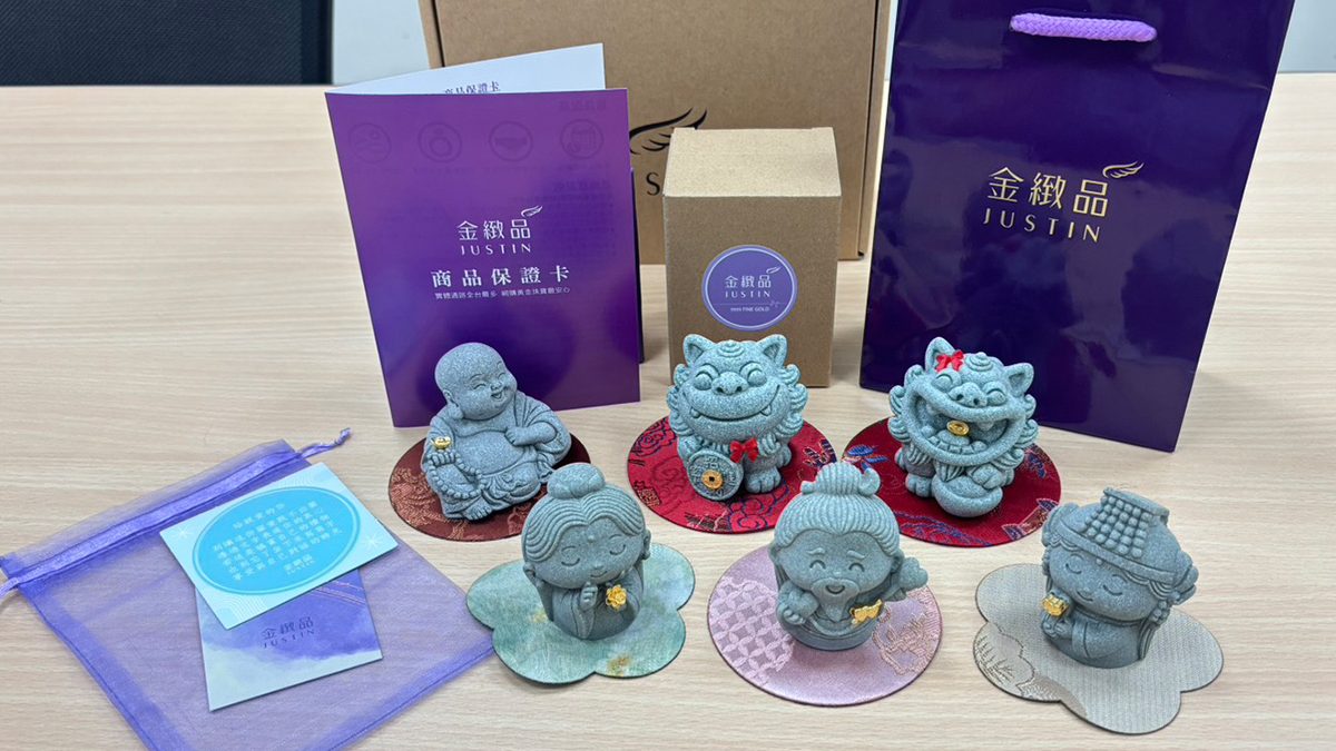 辦公室必備小物【金緻品】超Q黃金祈福小石像系列★無痛入手黃金