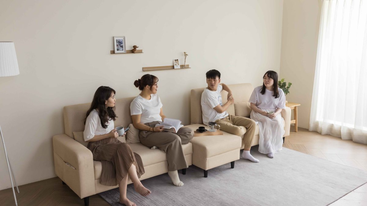 開箱｜H&D 東稻家居-貓奴救星 碧伊耐磨防潑貓抓布L型沙發(專人安裝 免費送上公寓四樓)