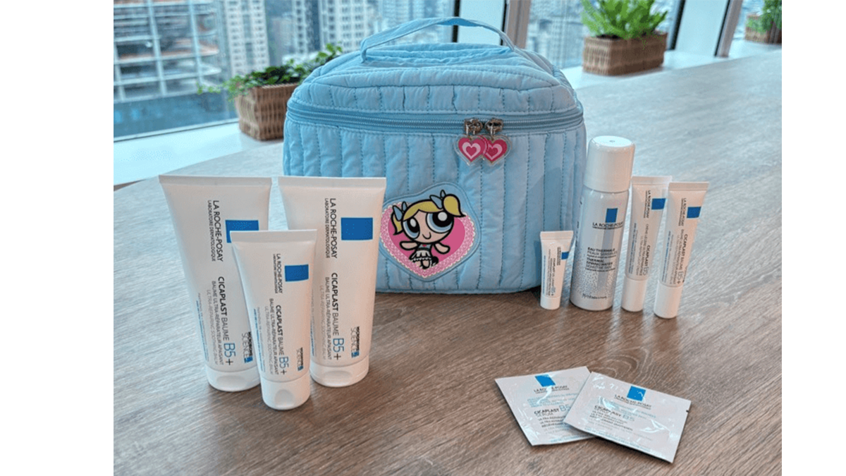 理膚寶水飛天小女警禮盒太可愛了吧~~ momo才買得到 😍泡泡化妝包可愛到原地尖叫