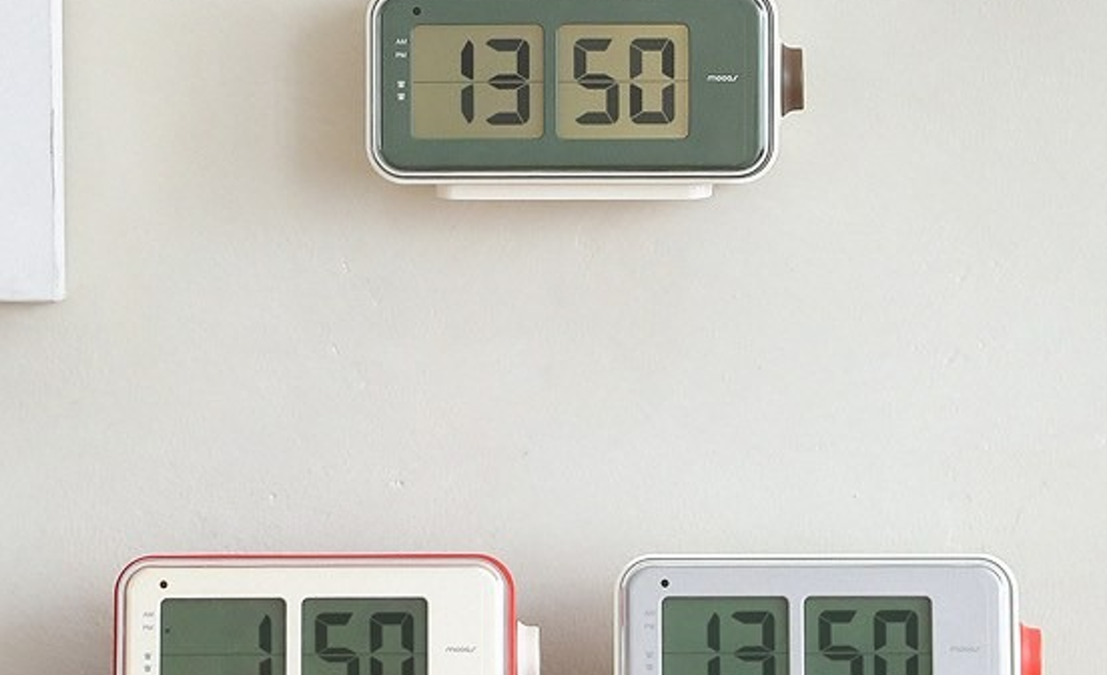 【MOOAS韓國LED復古翻頁鐘】靜音不刺眼！Threads爆紅款在家就能入手