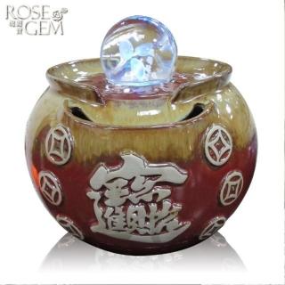 【瑰麗寶】中型招財進寶雷射流水8cm滾球組-湛藍