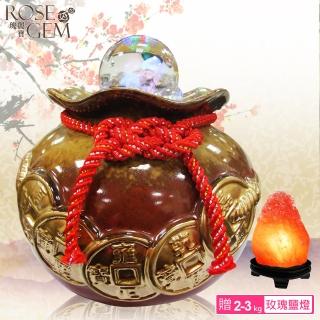 【瑰麗寶】《金串錢/真賺錢》聚寶甕雷射滾球流水組﹍再送鹽燈X1組