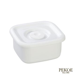 野田琺瑯 White Series系列方型密封盒 樹脂蓋 0 22l Momo購物網