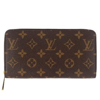 【LV】Monogram 經典LV花紋拉鍊長夾(M42616/12卡)
