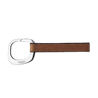 【Georg Jensen 喬治傑生】SQUARE 皮繩鑰匙圈(3584878)