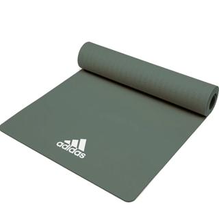 【adidas 愛迪達】Yoga 輕量波紋瑜珈墊-8mm(草原綠)