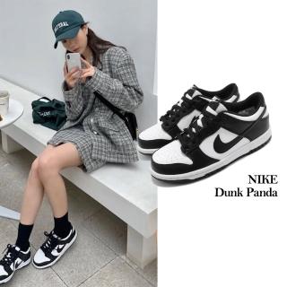 Nike 耐吉 滑板鞋熊貓dunk Low Gs 運動女鞋經典款舒適簡約皮革大童穿搭白黑 Cw1590 100 Momo購物網 好評推薦 23年2月