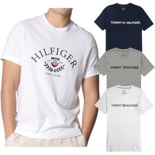 【Tommy Hilfiger】Tommy Hilfiger 經典印刷LOGO 純棉 圓領 短袖T恤 多款多色可選(經典款/百搭款)
